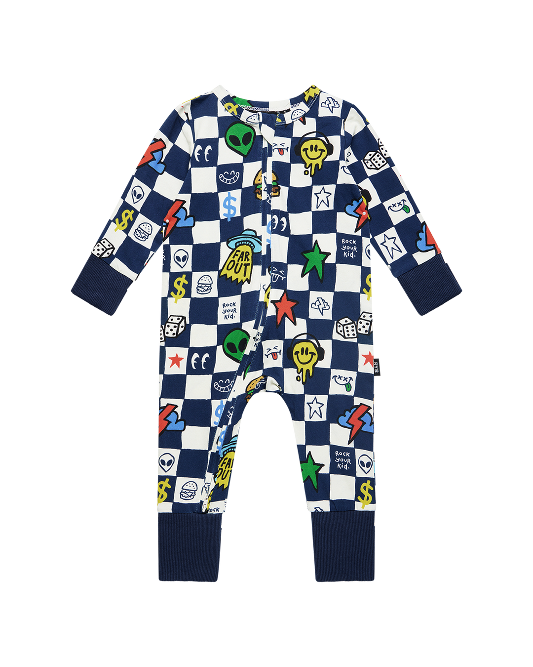 FAR OUT CHECK COVERALL