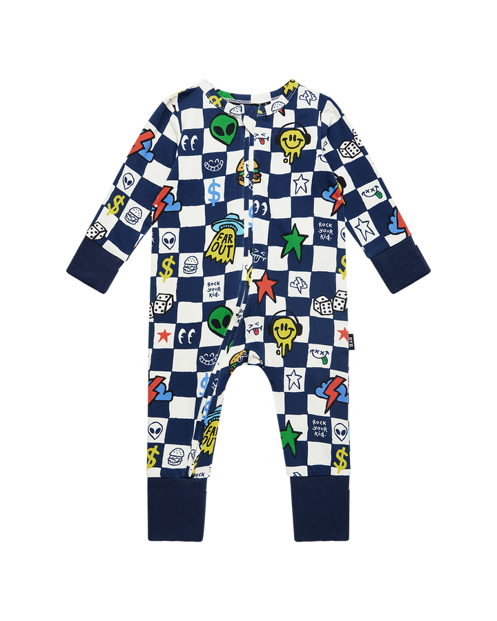 FAR OUT CHECK COVERALL