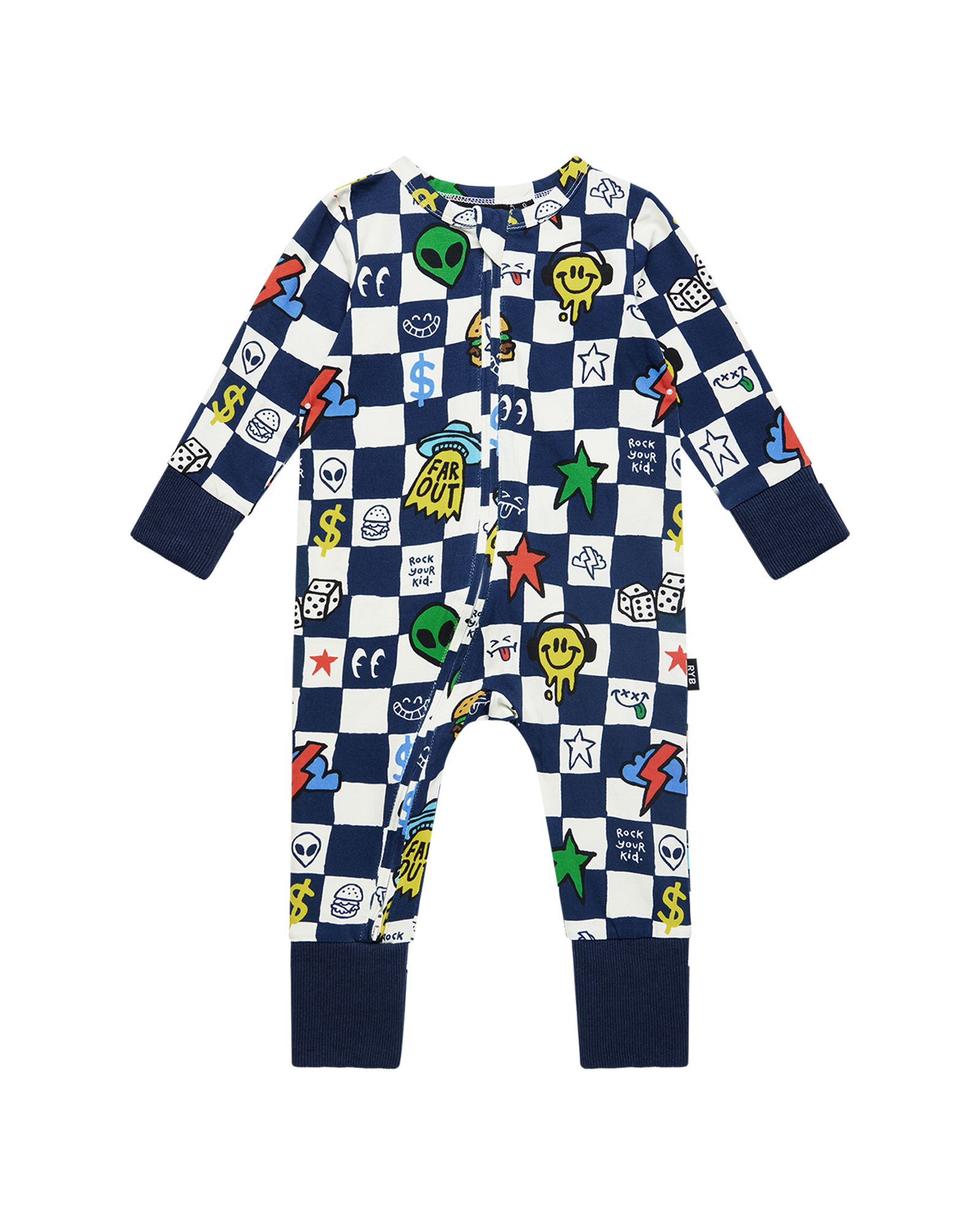 FAR OUT CHECK COVERALL