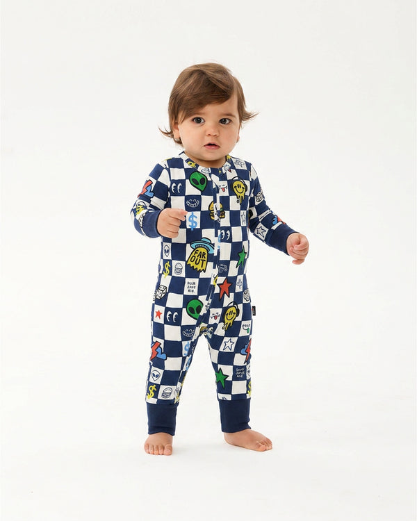 FAR OUT CHECK COVERALL