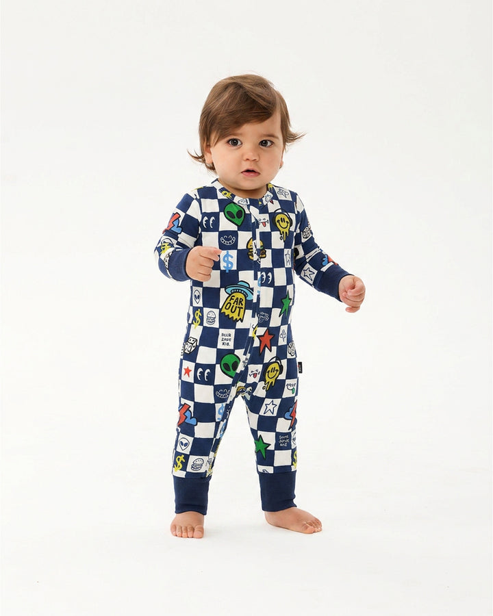 FAR OUT CHECK COVERALL
