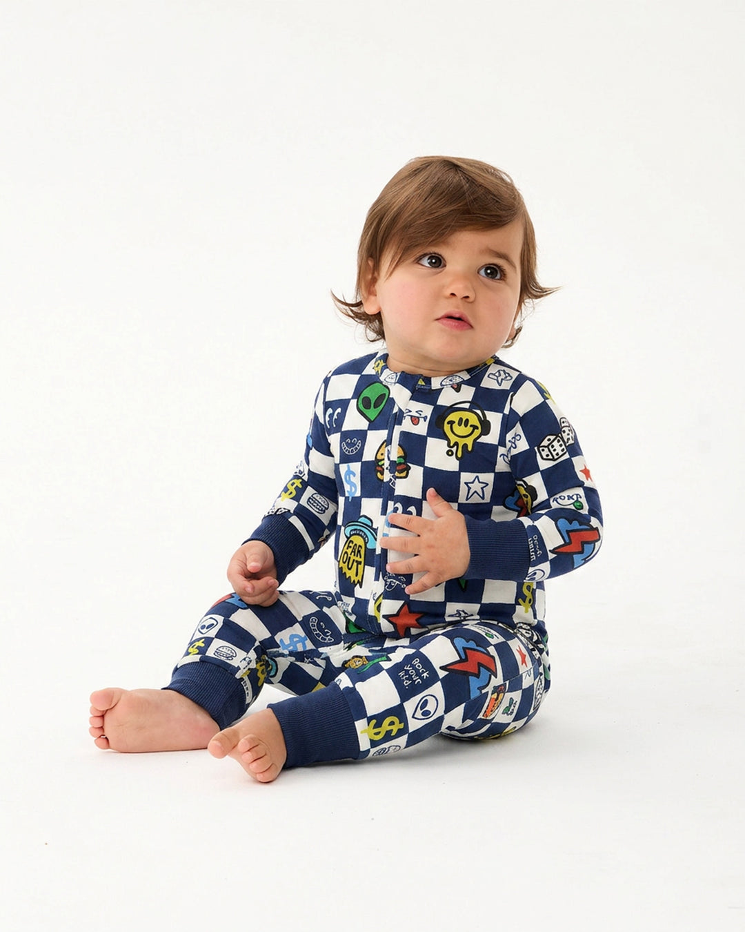 FAR OUT CHECK COVERALL