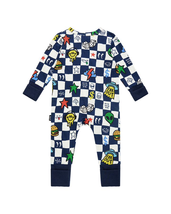 FAR OUT CHECK COVERALL