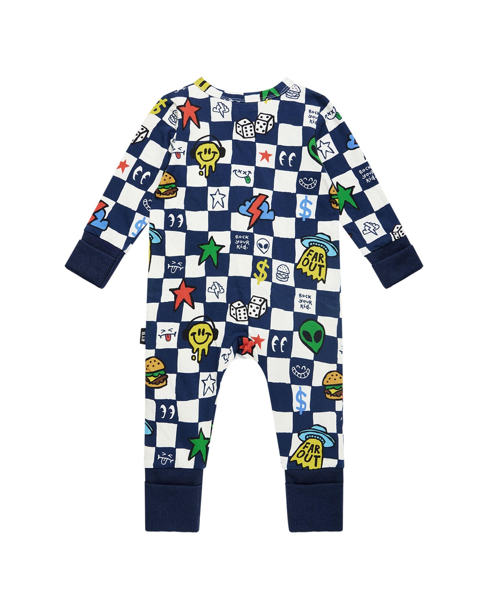 FAR OUT CHECK COVERALL