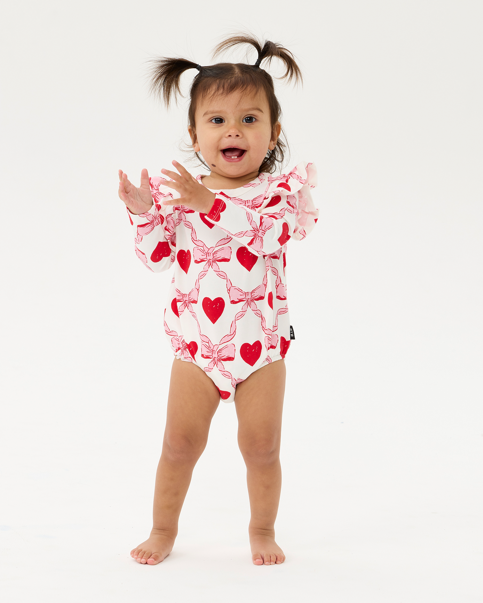 WILD AT HEART LONG SLEEVE FRILL BUBBLE BODYSUIT