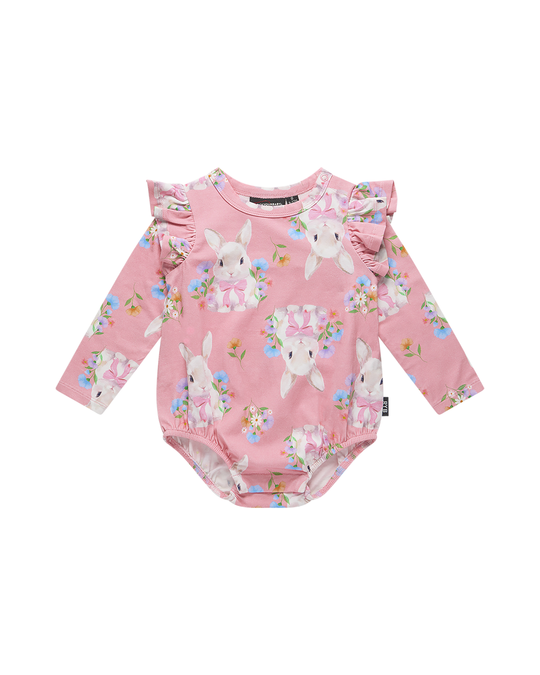 HUNNY BUNNY LONG SLEEVE FRILL BUBBLE BODYSUIT