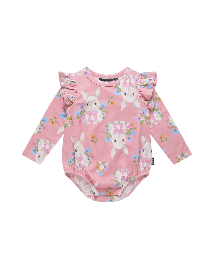 HUNNY BUNNY LONG SLEEVE FRILL BUBBLE BODYSUIT