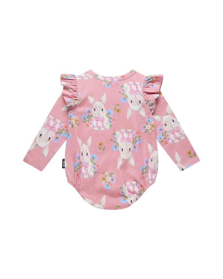 HUNNY BUNNY LONG SLEEVE FRILL BUBBLE BODYSUIT