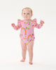 LET THE GOOD TIME ROLL LONG SLEEVE FRILL BUBBLE BODYSUIT