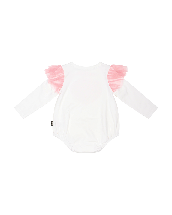 BE COOL HUNNY BUNNY LONG SLEEVE FRILL BUBBLE BODYSUIT