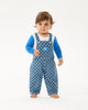 CHECKERBOARD ALFRED DENIM OVERALLS