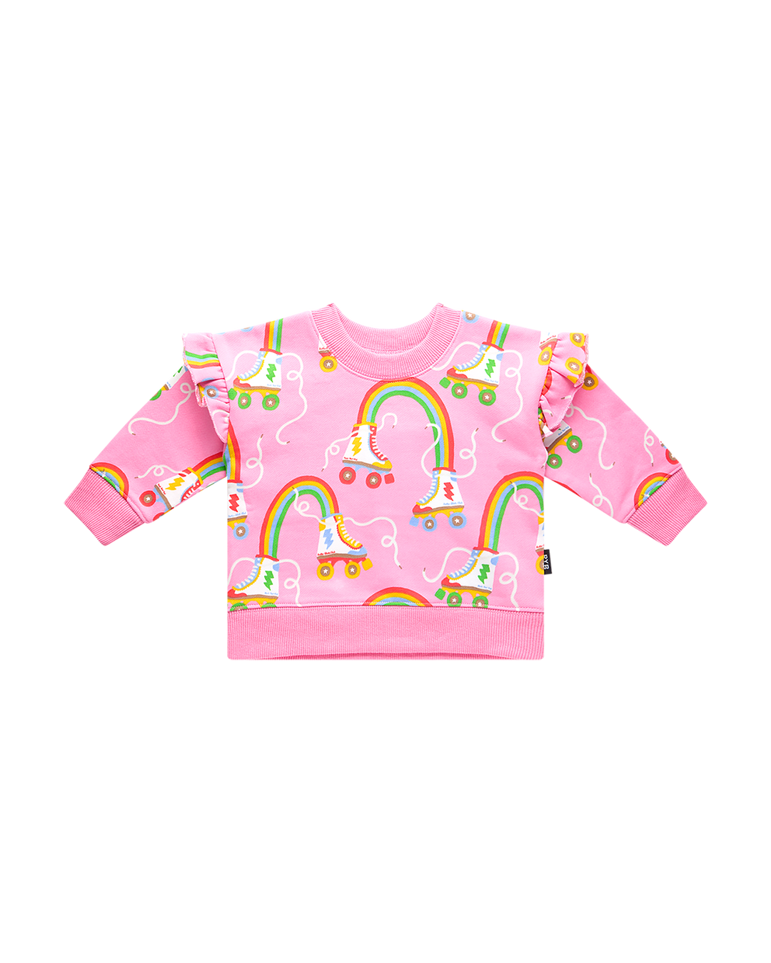 LET THE GOOD TIME ROLL BABY JESSICA FRILL SWEATSHIRT