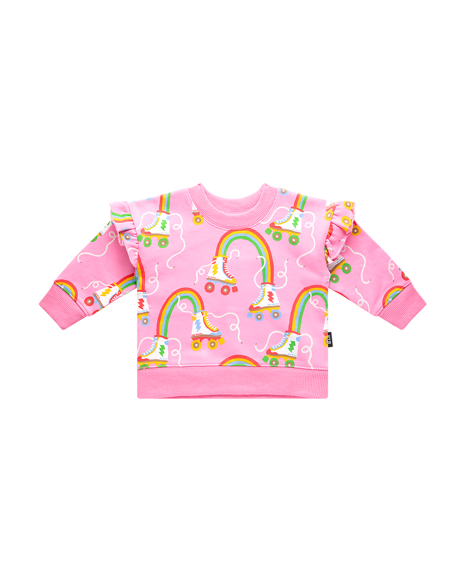 LET THE GOOD TIME ROLL BABY JESSICA FRILL SWEATSHIRT