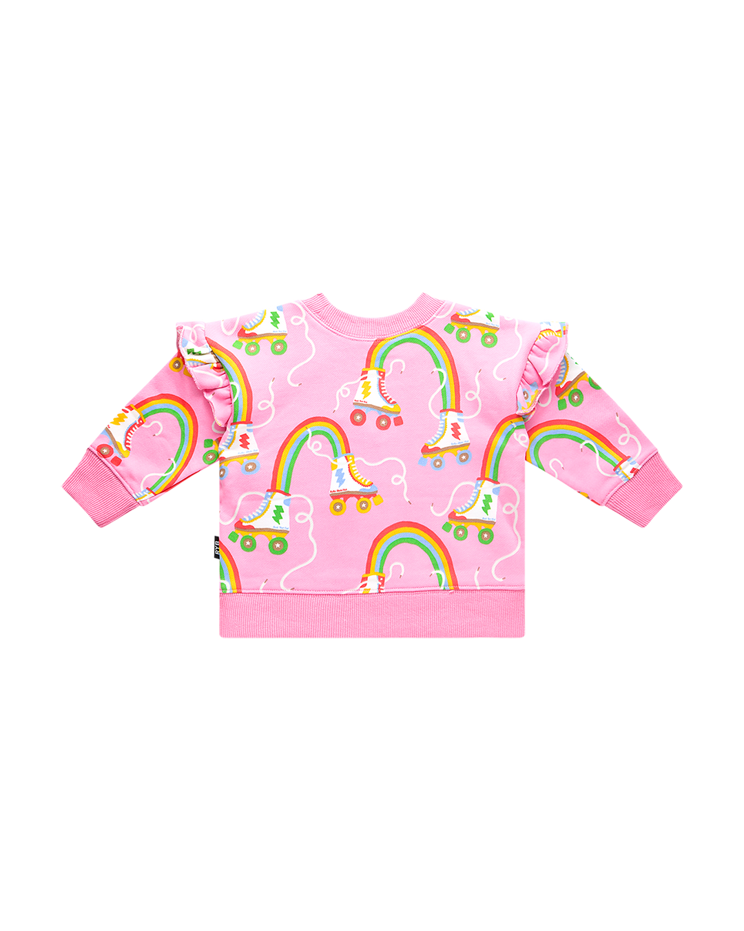 LET THE GOOD TIME ROLL BABY JESSICA FRILL SWEATSHIRT