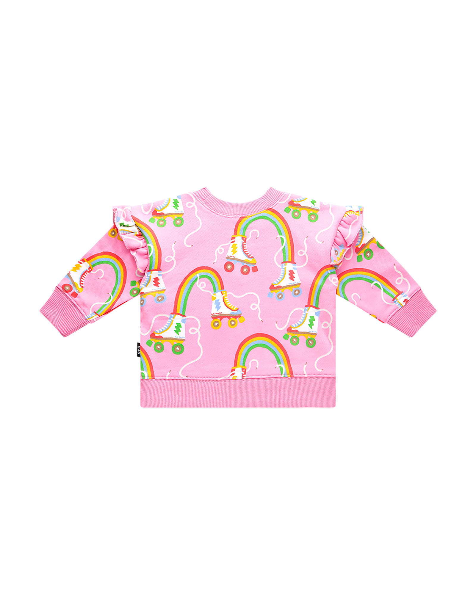 LET THE GOOD TIME ROLL BABY JESSICA FRILL SWEATSHIRT