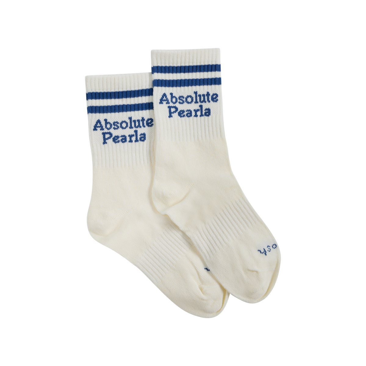 Absolute Pearla kids socks in blue stripe with ribbed cuff