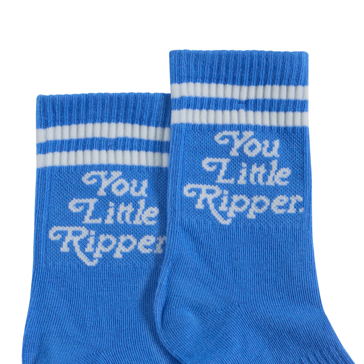 Pair of You Little Ripper kids crew socks in blue