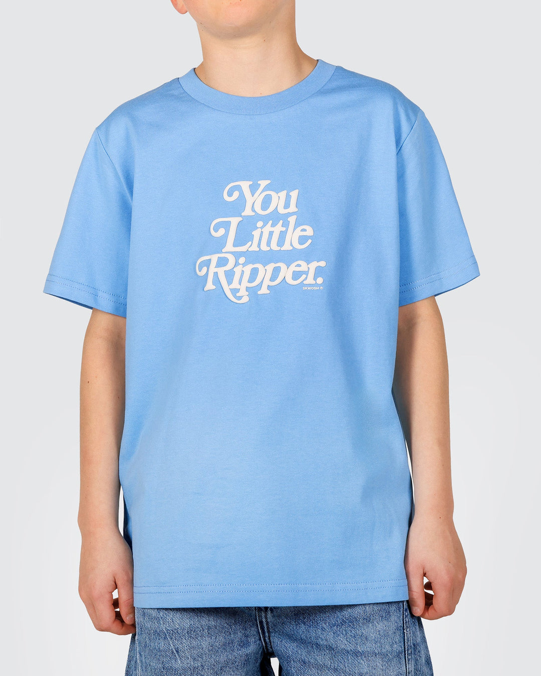 You Little Ripper Boys Regular Tee in Light Blue