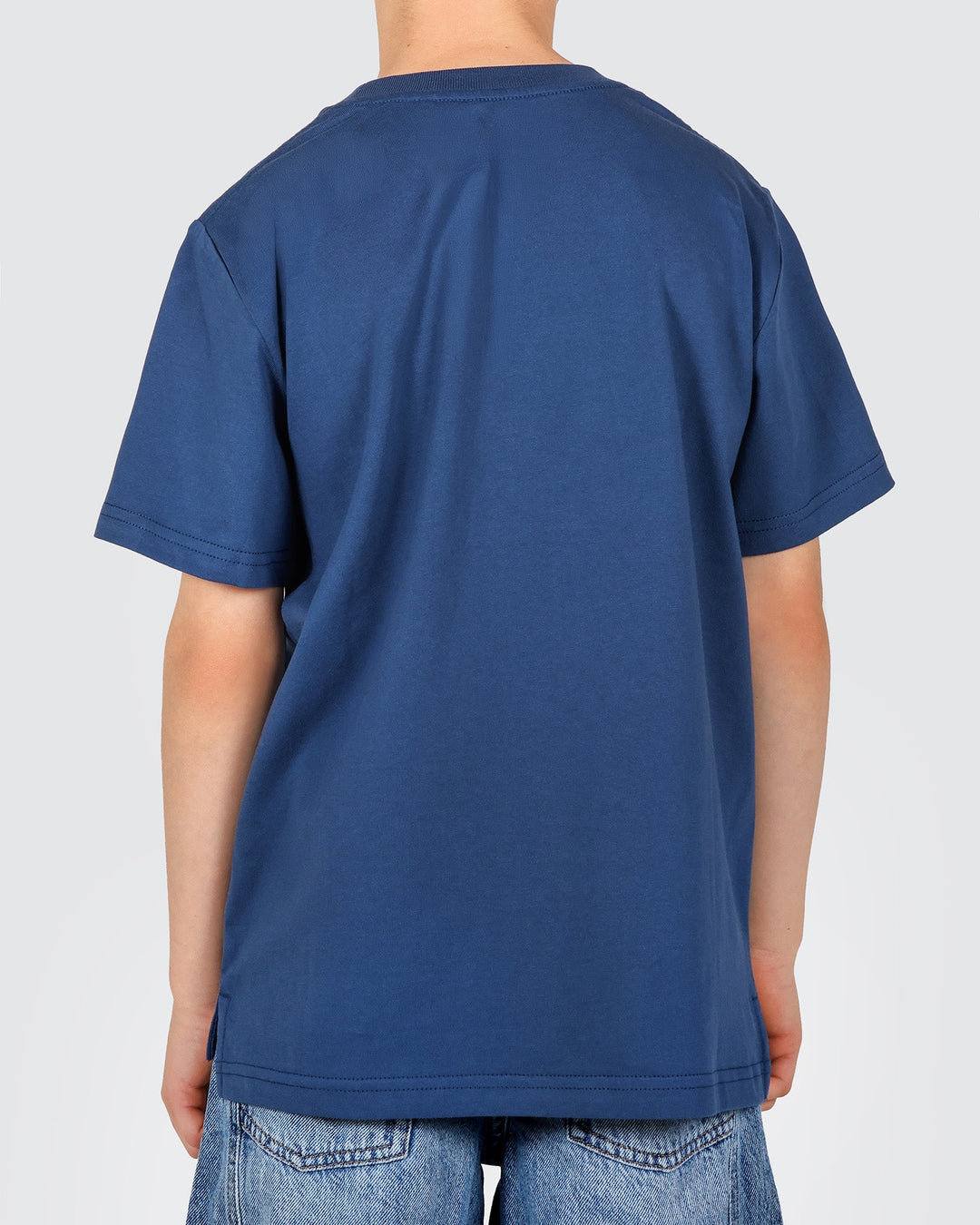 Yeah Nah Boys Regular Tee in Navy - Skwosh Kids boys t-shirt, view 7