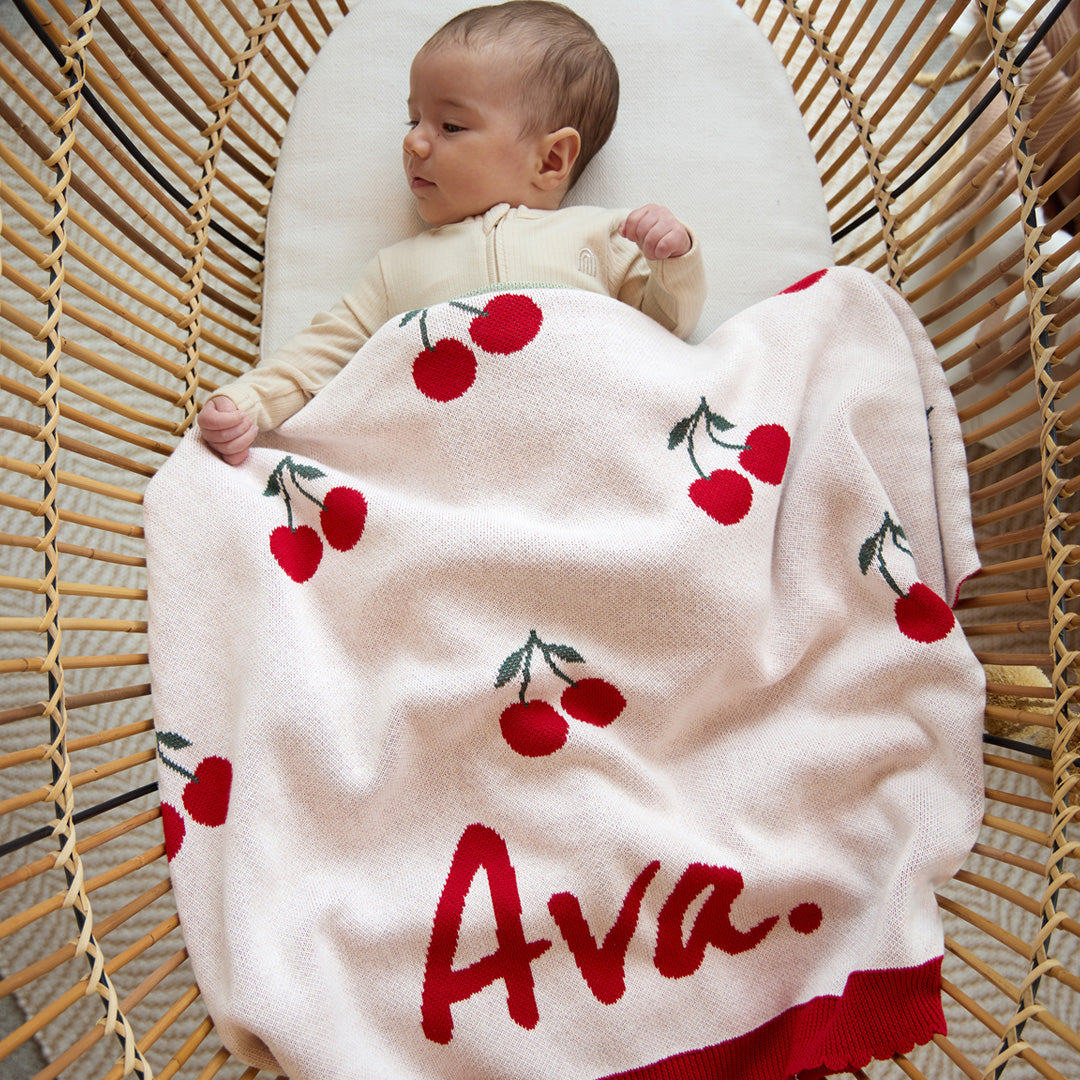 Cherry Pie Name Blanket