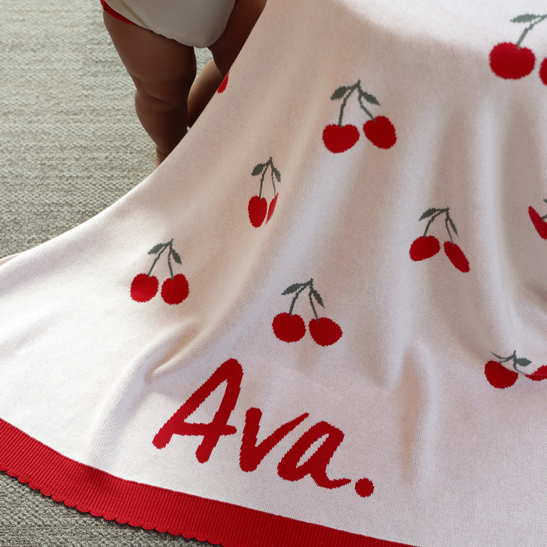 Cherry Pie Name Blanket