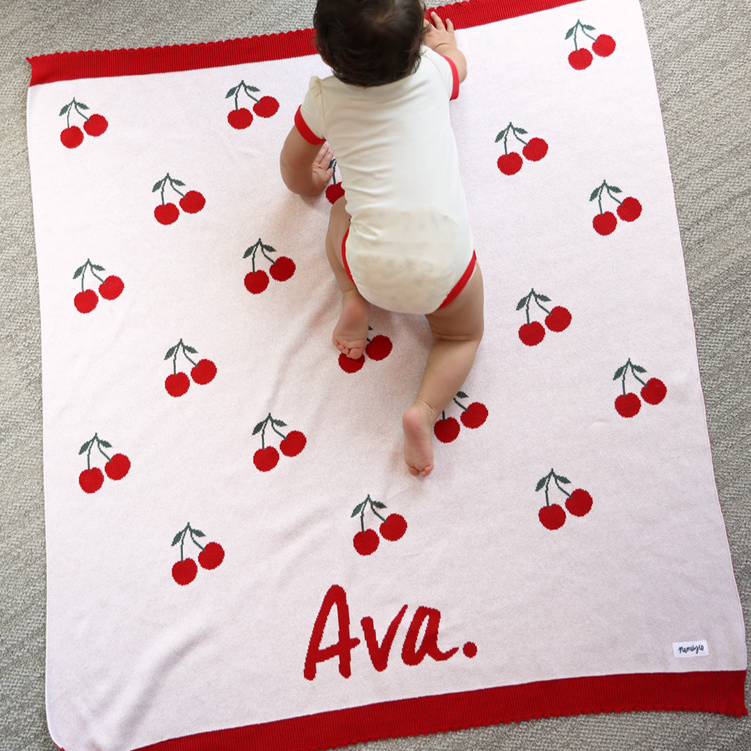 Cherry Pie Name Blanket