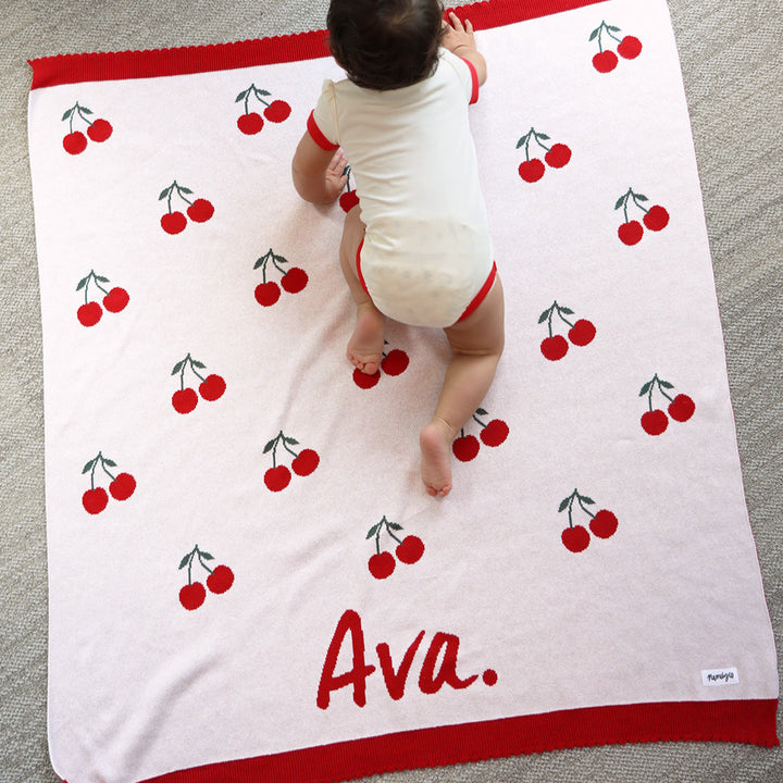 Cherry Pie Name Blanket
