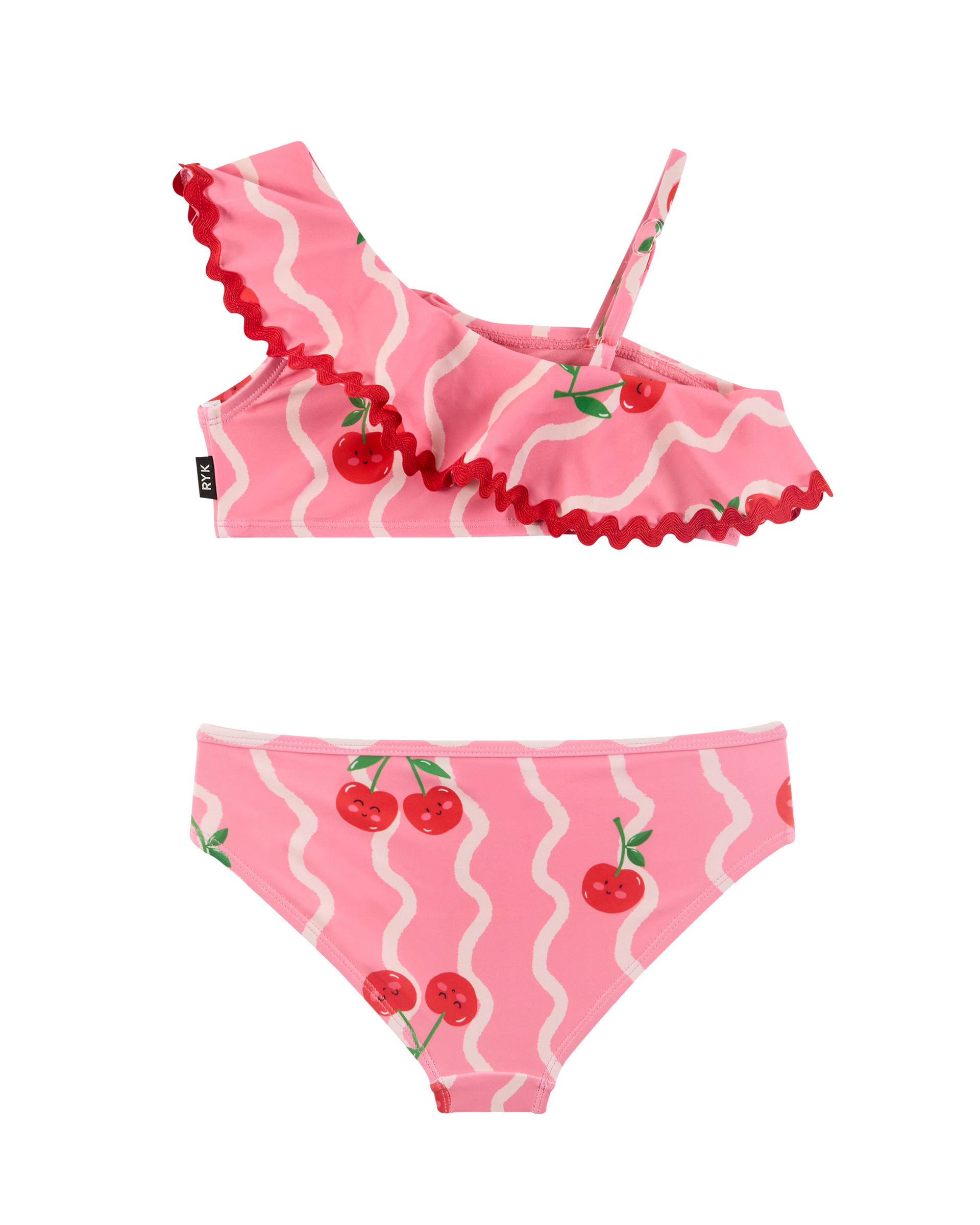 CHERRY SQUIGGLE SHELLY BIKINI SET