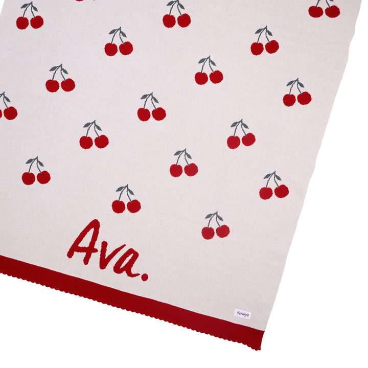Cherry Pie Name Blanket