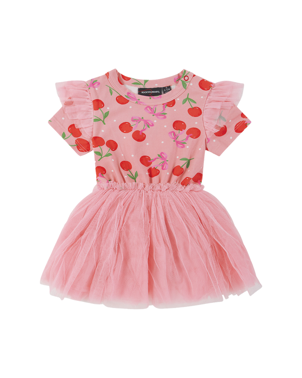 POLKA CHERRY CIRCUS FRILL BODYSUIT DRESS