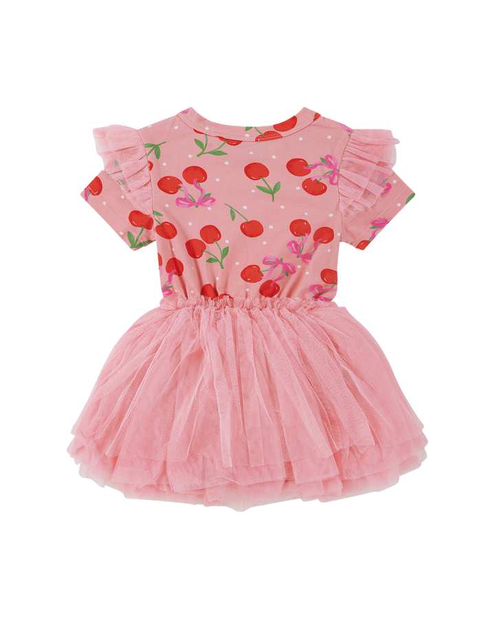 POLKA CHERRY CIRCUS FRILL BODYSUIT DRESS