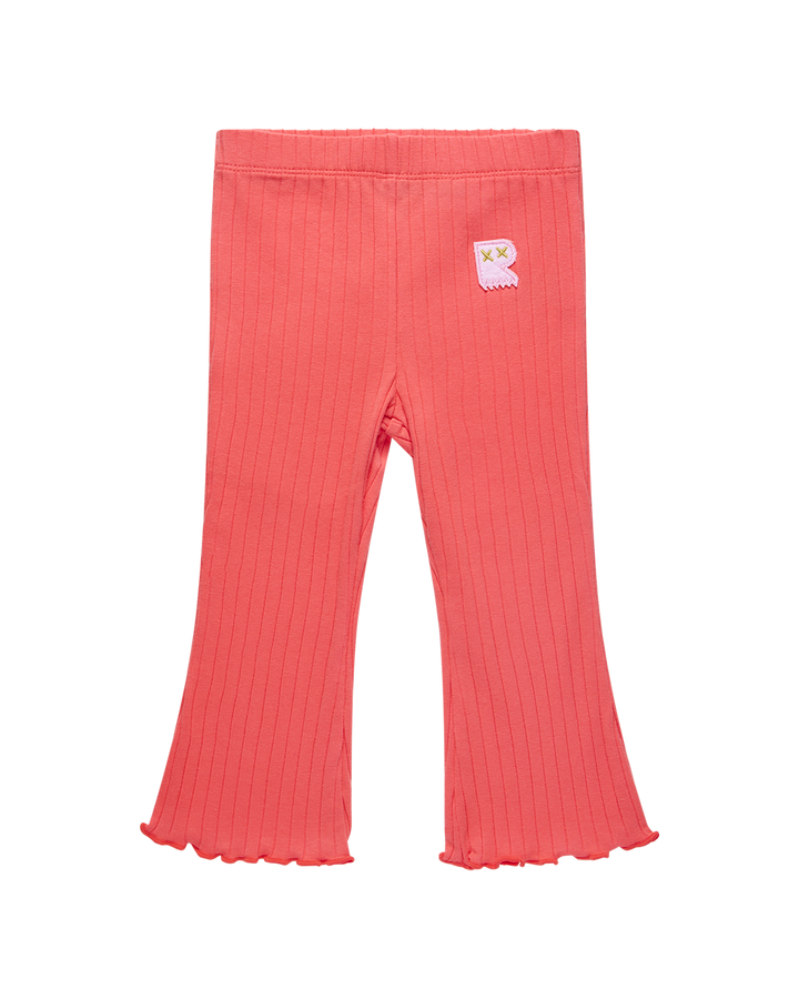 DISCO FLARE BABY LEGGING IN RASPBERRY