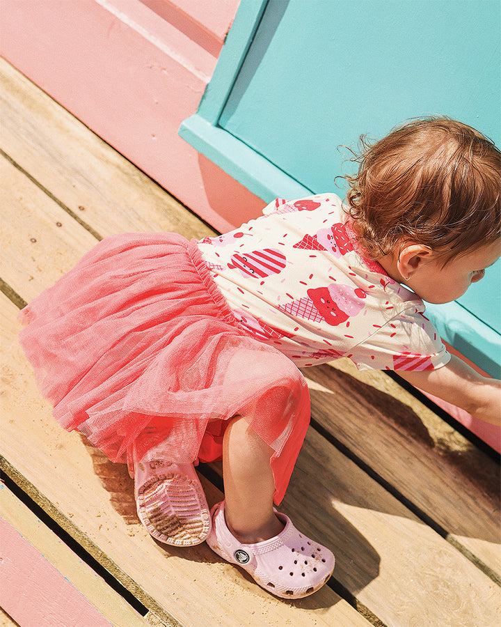 CHERRY ICE CREAM DANCE BODYSUIT DRESS
