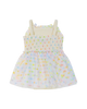 RAINBOW POLKA DOT WISHES TULLE BABY DRESS