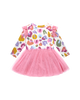 RAINBOW LEOPARD CIRCUS FRILL BODYSUIT DRESS