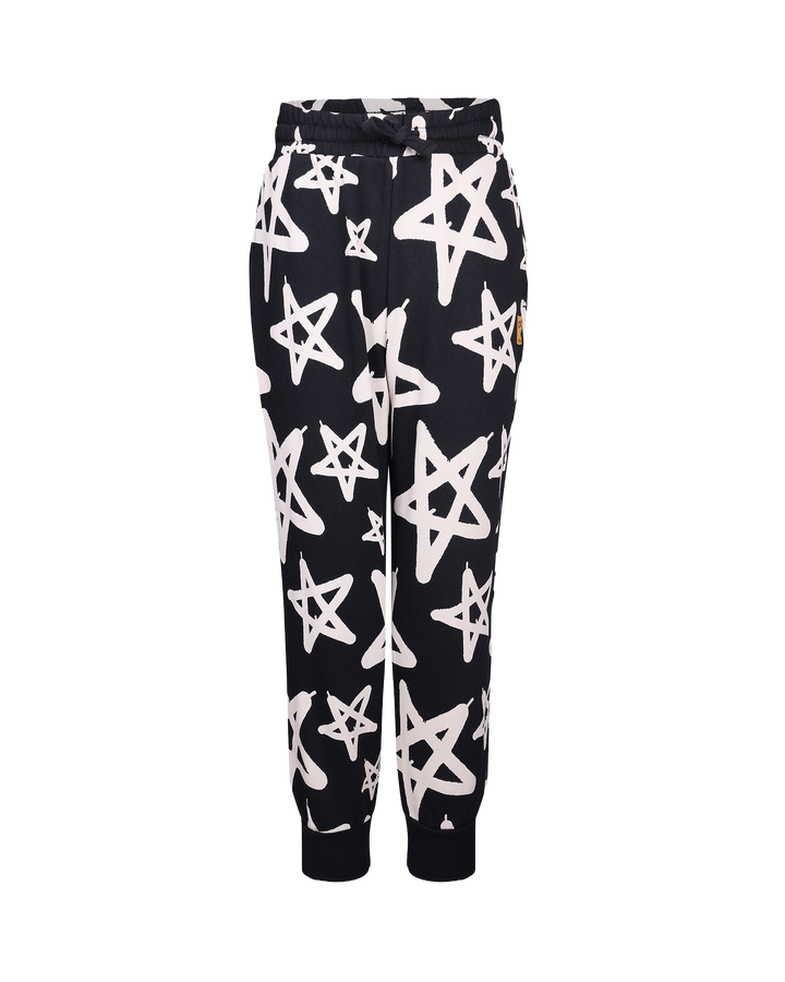 GRAFFITI FRENCH TERRY TRACK PANTS IN BLACK