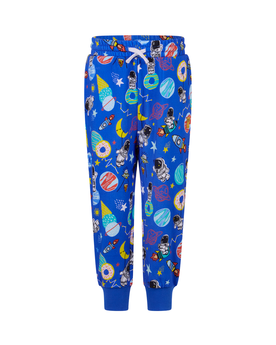 ROCK MY GALAXY FRENCH TERRY TRACK PANTS IN ROCKET BLUE | Rock Your Baby