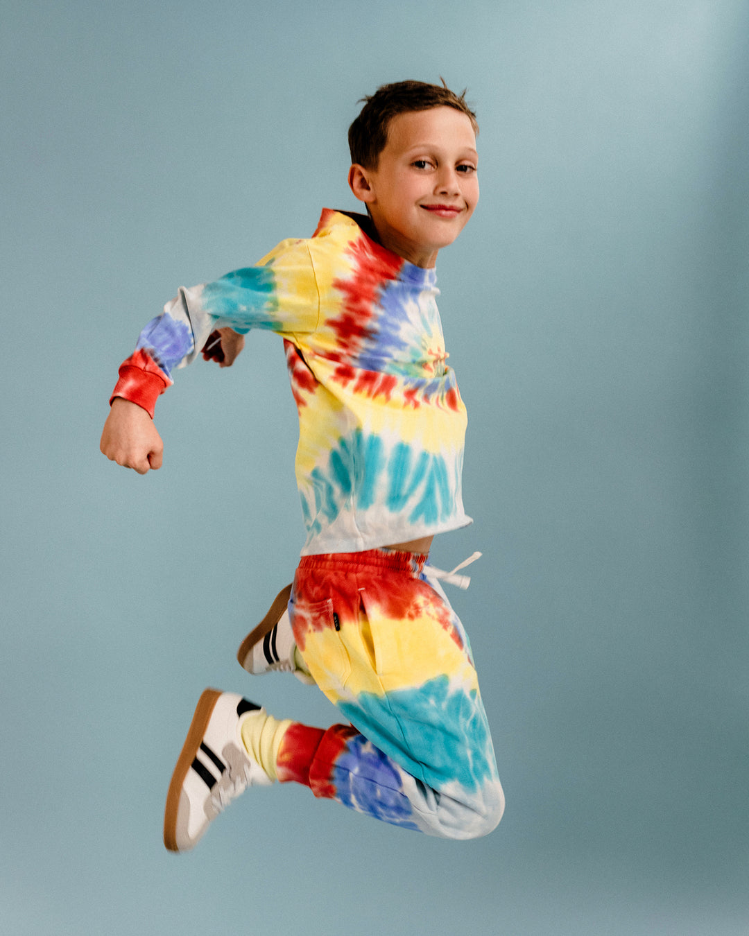 COSMIC POWERS TIE DYE TRACK PANTS