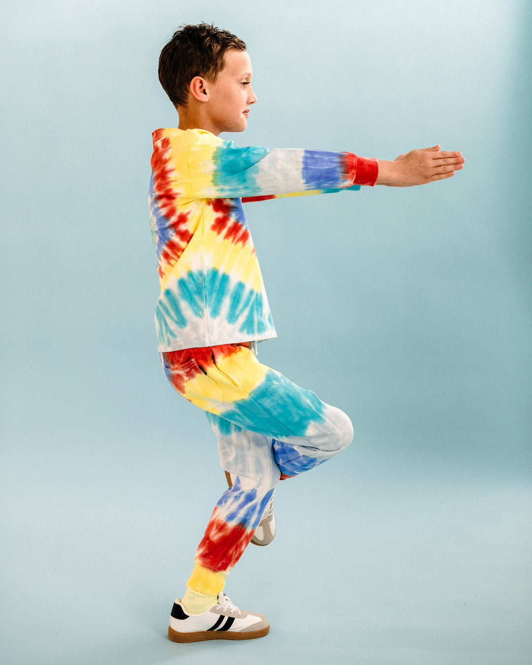 COSMIC POWERS TIE DYE TRACK PANTS