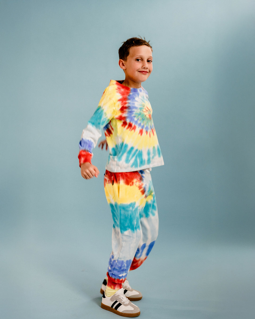 COSMIC POWERS TIE DYE TRACK PANTS