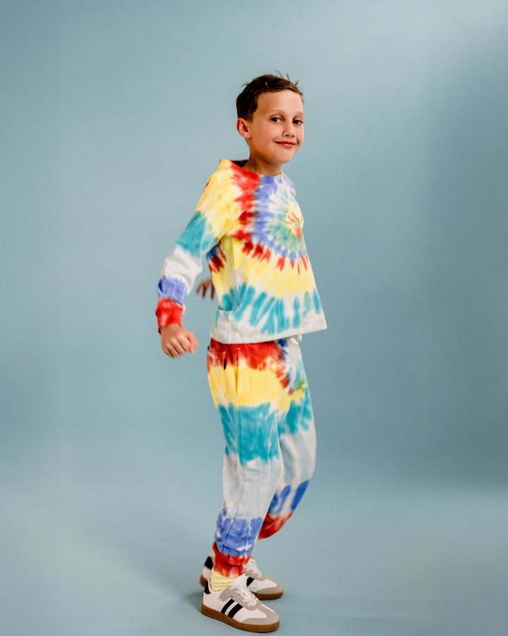 COSMIC POWERS TIE DYE TRACK PANTS