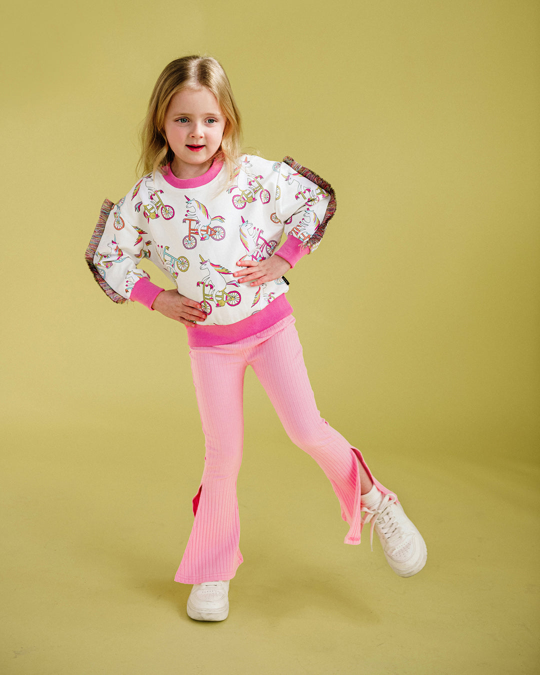 DISCO FLARE LEGGING IN PINK