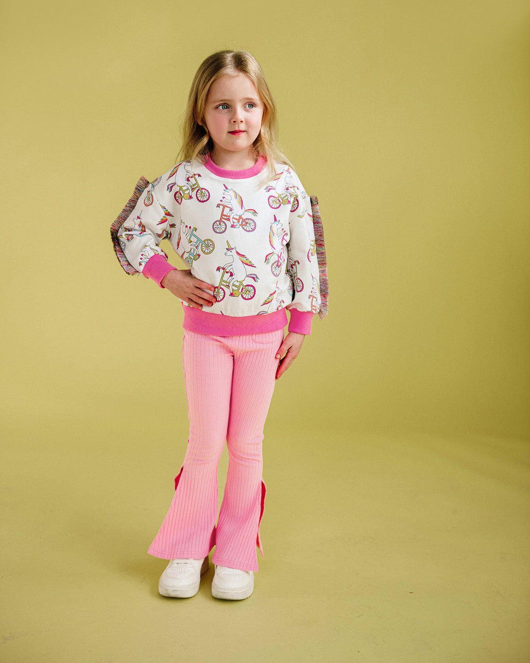 DISCO FLARE LEGGING IN PINK