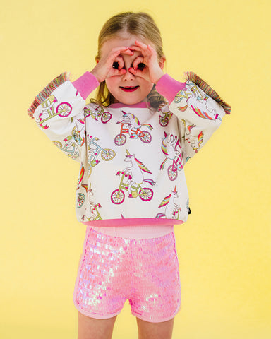 GLIMMER SHORT IN PINK