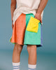 BLOCK PARTY TERRY SPLICE SHORTS