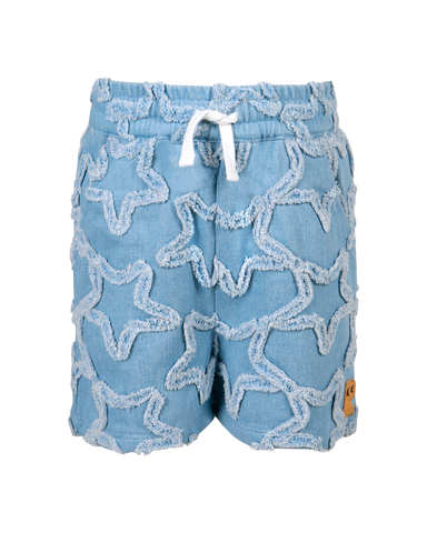 STARS ALIGNED DENIM SHORTS