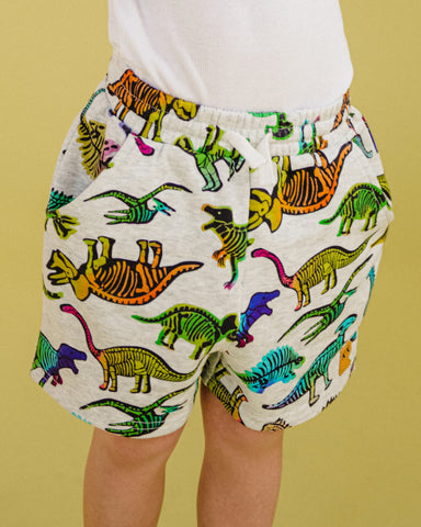 DINO POP FRENCH TERRY SHORTS