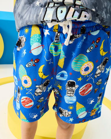ROCK MY GALAXY FRENCH TERRY SHORTS