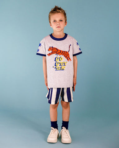 GO GET EM RETRO RINGER SHORT SLEEVE T-SHIRT