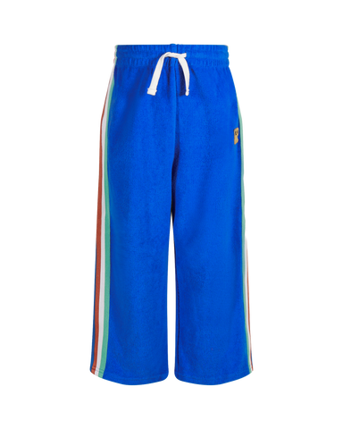 COSMIC POWERS TERRY TRACK PANTS IN NAVY